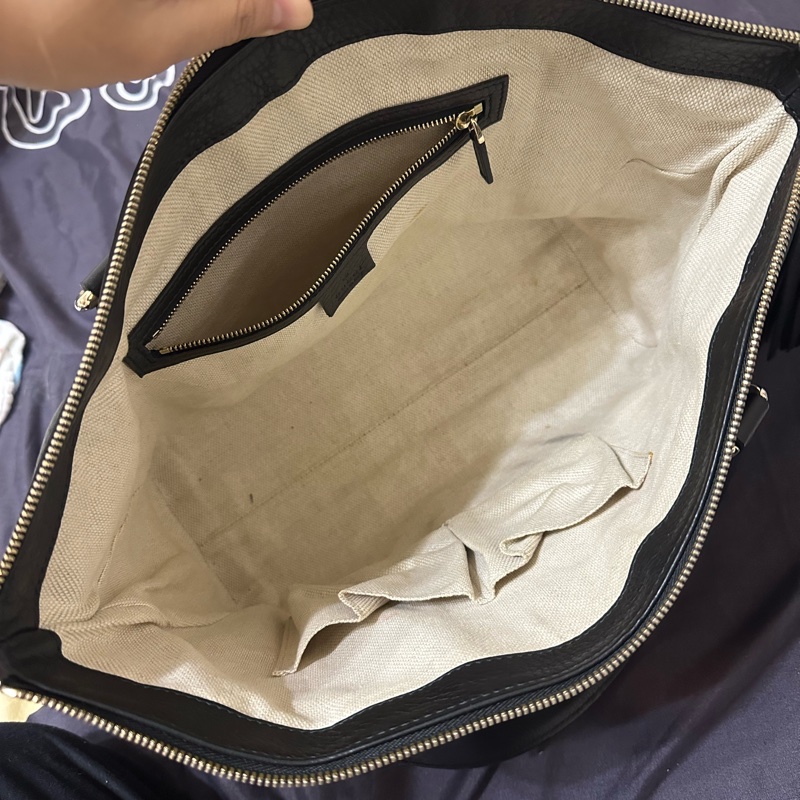 Gucci soho流蘇拉鍊大托特包-16