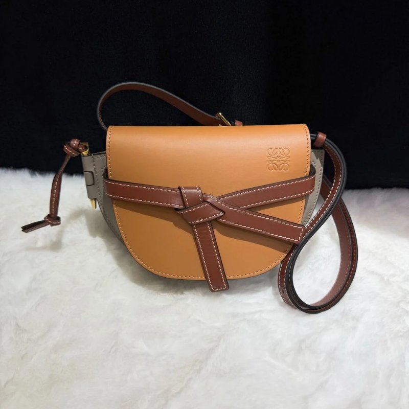 Loewe Mini Gate Bag In Tan - A650N46X13-0