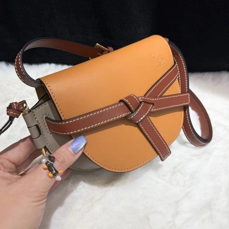 Loewe Mini Gate Bag In Tan - A650N46X13-1