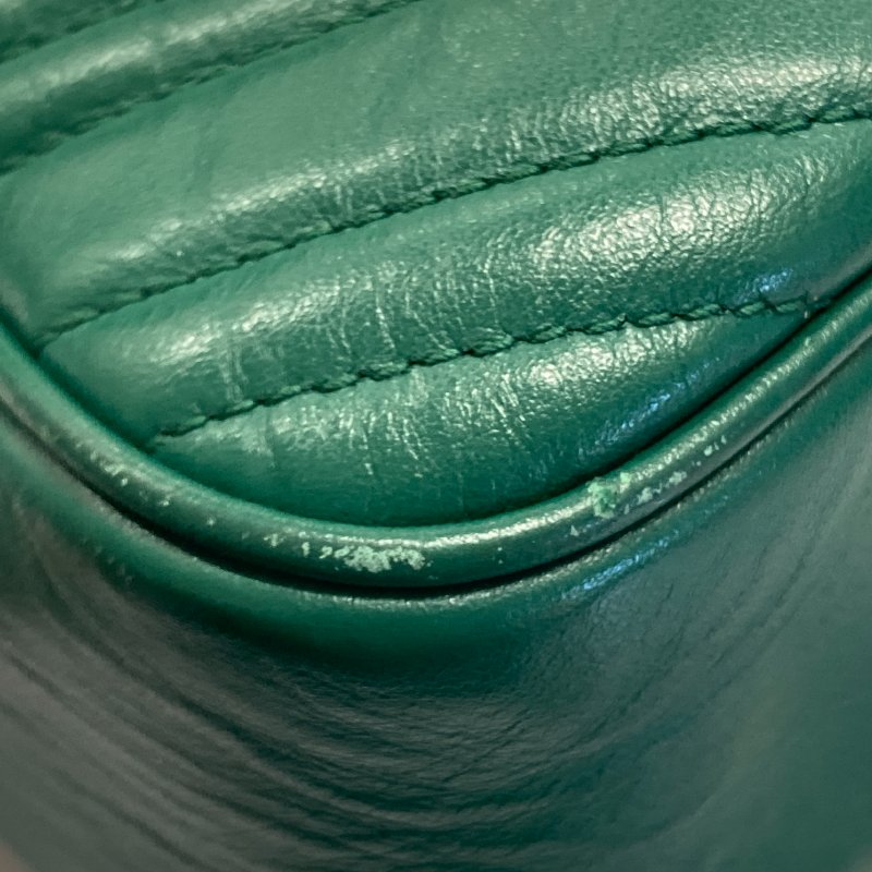 GUCCI 古馳 447632 Gucci Marmont 羊皮 斜背包 絲絨綠 綠色-10