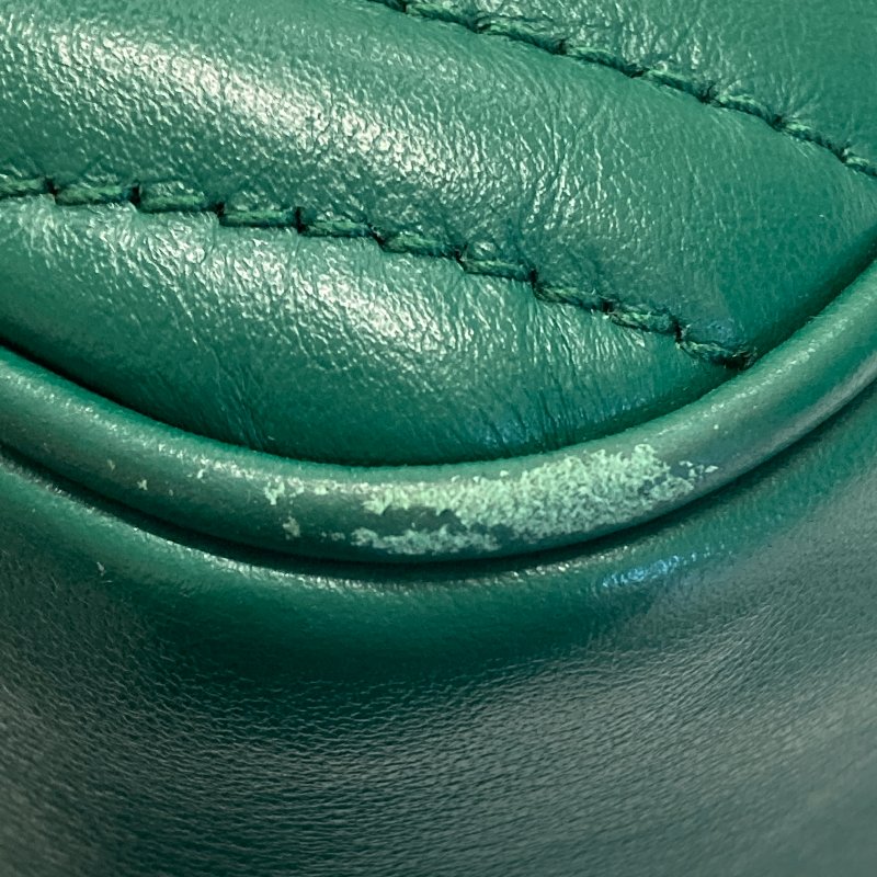 GUCCI 古馳 447632 Gucci Marmont 羊皮 斜背包 絲絨綠 綠色-11