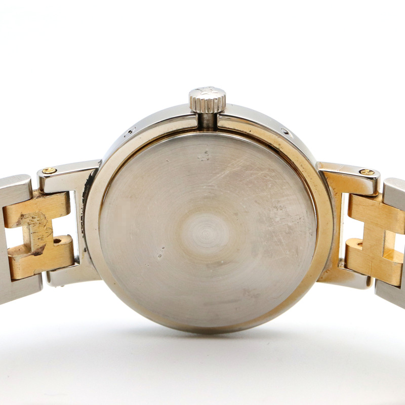 愛馬仕 Clipper 系列腕錶，鍍金不鏽鋼材質，女士款，白色，CL2.440-5