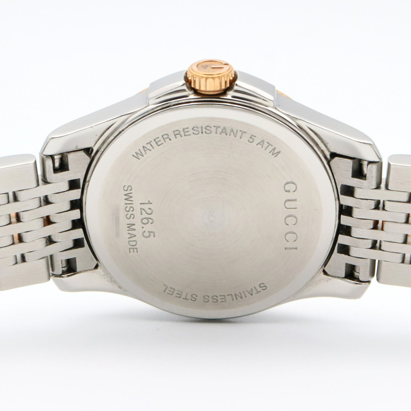 Gucci G-Timeless腕錶，鍍金款，不鏽鋼材質，女士款，粉紅色錶殼，126.5毫米-4