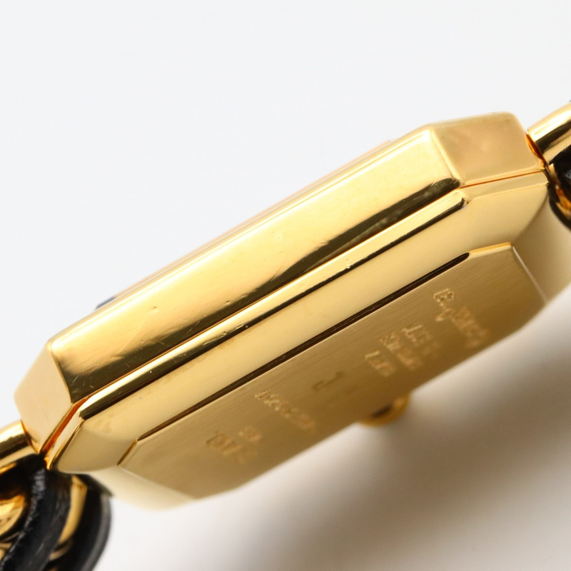 香奈兒 Premiere L 腕錶，鍍金，皮革錶帶，女士，黑色，H0001-9