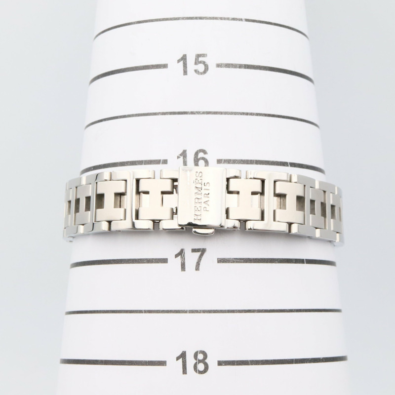 愛馬仕 Clipper 系列腕錶，不鏽鋼材質，女士款，粉紅色，CL4.210-6