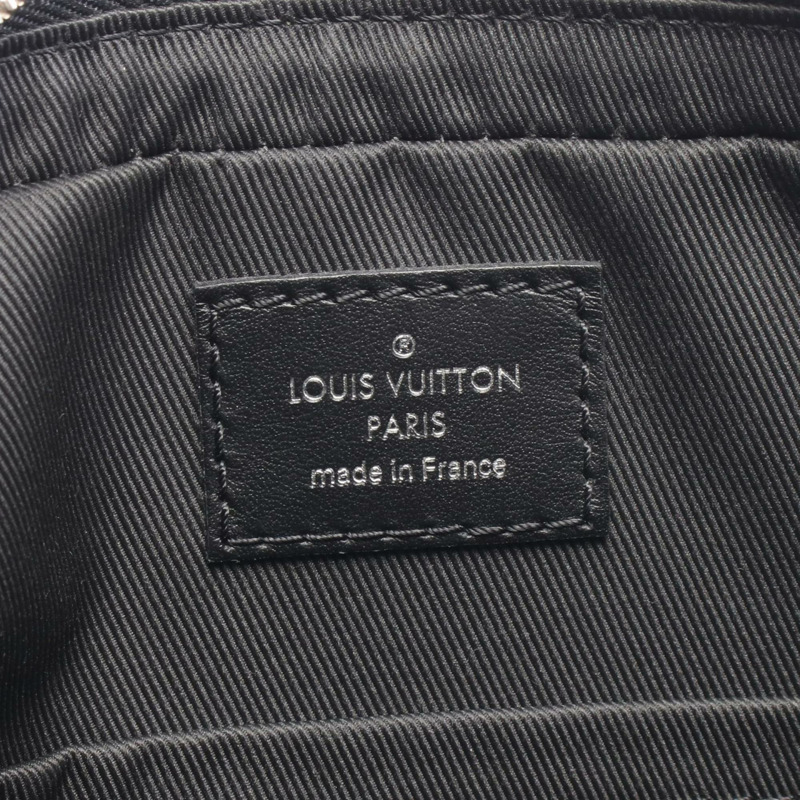 路易威登 Trio 斜背包，Damier Graphite 塗層帆布和皮革，女士，黑色，N50017-3