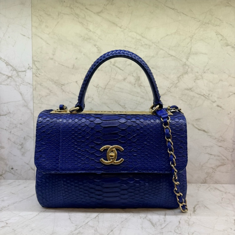 CHANEL藍金蟒蛇皮TRENDY CC/20-0