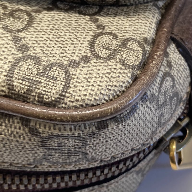 GUCCI 古馳 723312 Ophidia PVC帆布 斜背包 卡其色老花-19