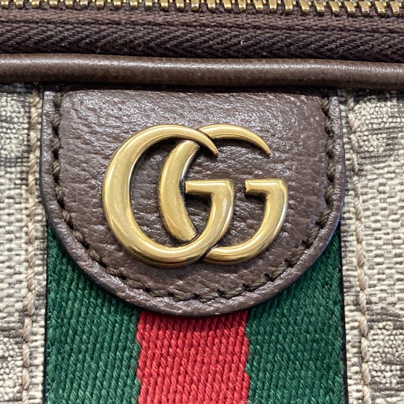 GUCCI 古馳 723312 Ophidia PVC帆布 斜背包 卡其色老花-24