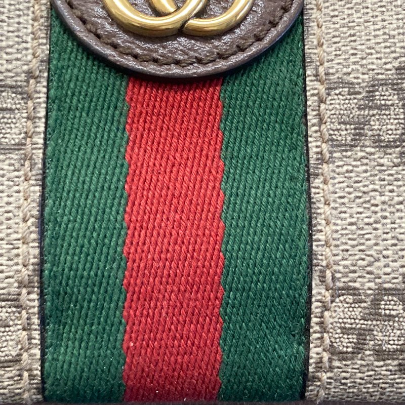 GUCCI 古馳 723312 Ophidia PVC帆布 斜背包 卡其色老花-25