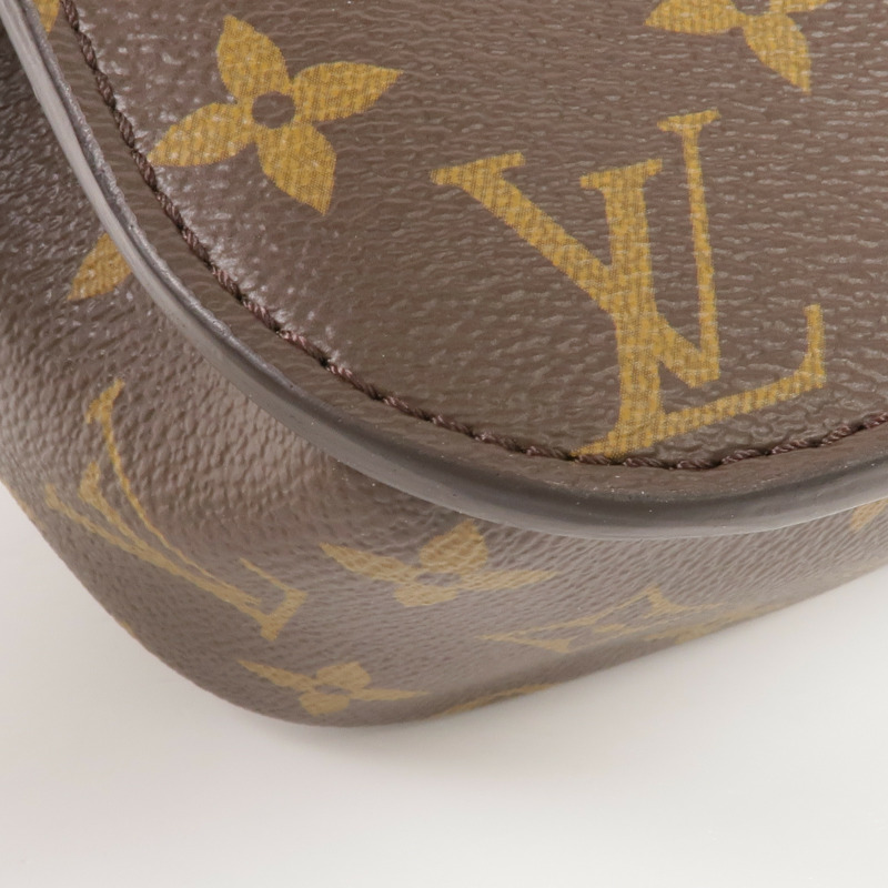 LOUIS VUITTON Monogram Passy金扣肩背袋棕色-8