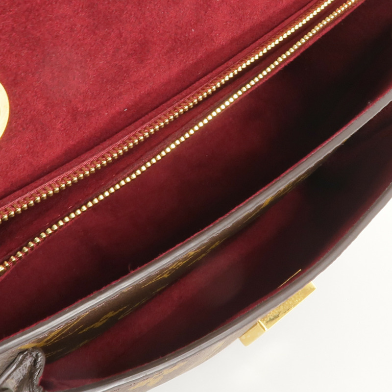 LOUIS VUITTON Monogram Passy金扣肩背袋棕色-12