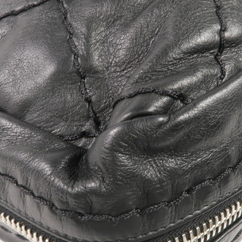 CHANEL 牛皮皮革Handbag銀扣手挽袋-8