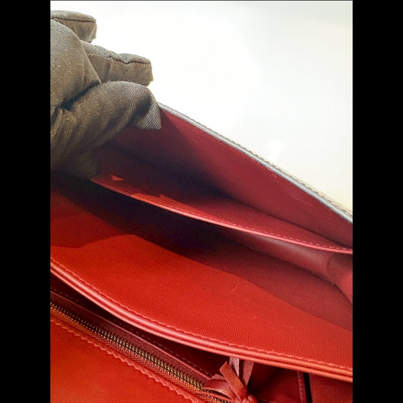 Hermes 金釦黑亮鱷魚皮康康包 constance 23-23