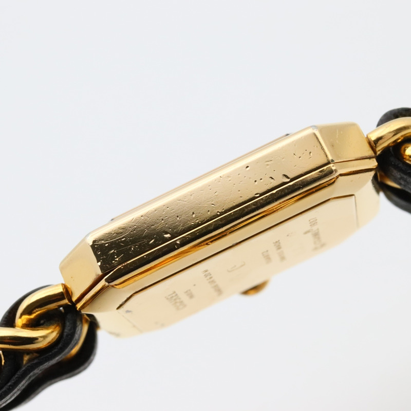 香奈兒 Premiere L 腕錶，鍍金，皮革錶帶，女士，黑色，H0001-10