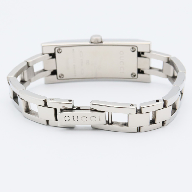 Gucci 女士不鏽鋼腕錶，粉紅錶殼飾面，110 毫米-4