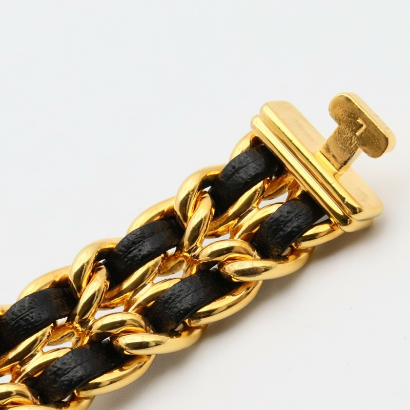 香奈兒 Premiere L 腕錶，鍍金，皮革錶帶，女士，黑色，H0001-11