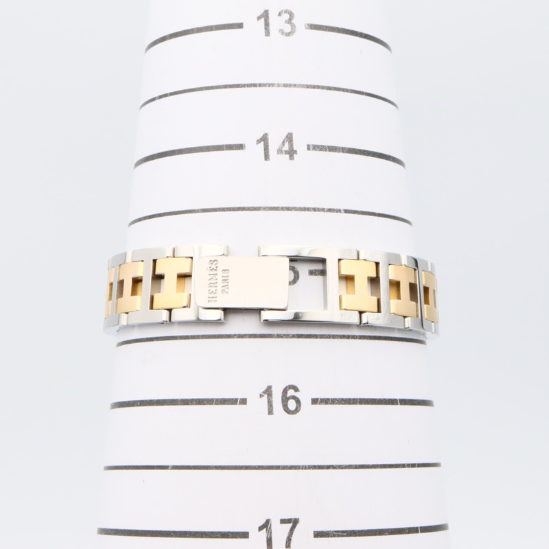 愛馬仕 Clipper 系列腕錶，鍍金不鏽鋼材質，女士款，象牙色，CL3.440-7