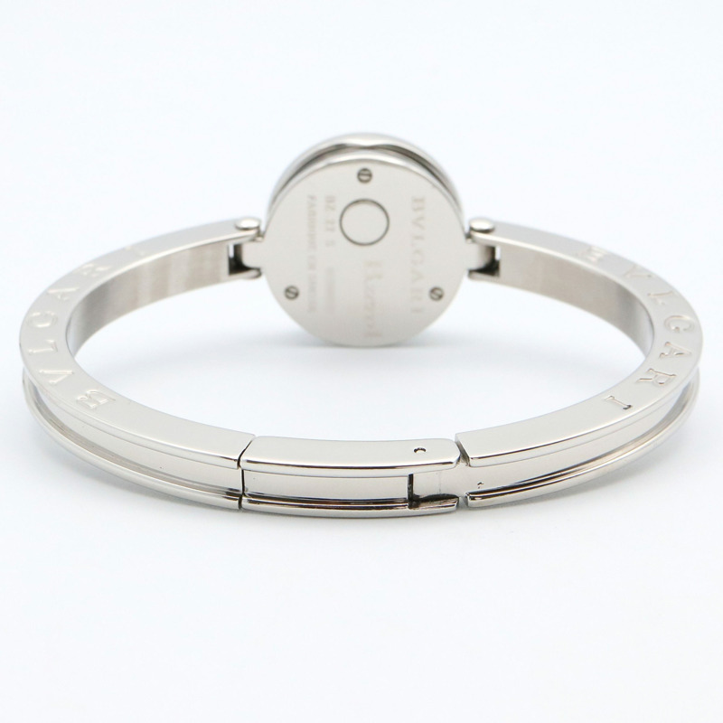 寶格麗 B-zero1 系列腕錶，不鏽鋼鑲鑽，女款，藍色錶殼 BZ22S-5