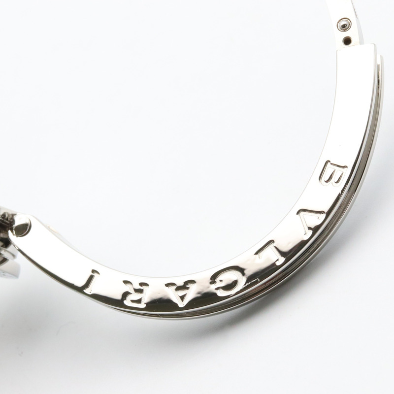 寶格麗 B-zero1 系列腕錶，不鏽鋼鑲鑽，女款，藍色錶殼 BZ22S-13