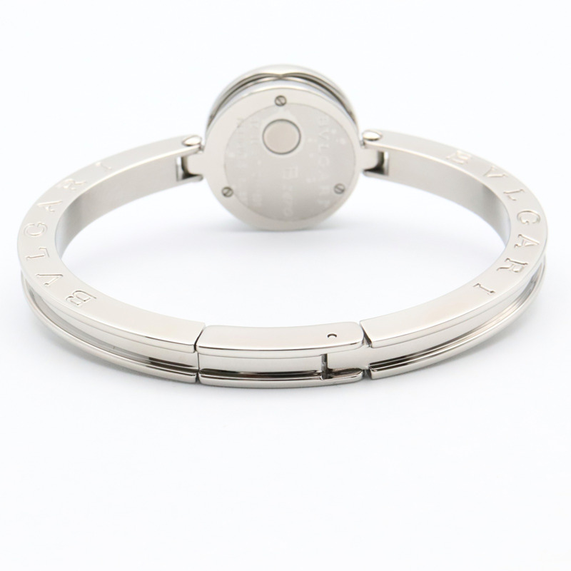 寶格麗 B-zero1 女士不鏽鋼腕錶，銀色錶殼，型號 BZ22S-4