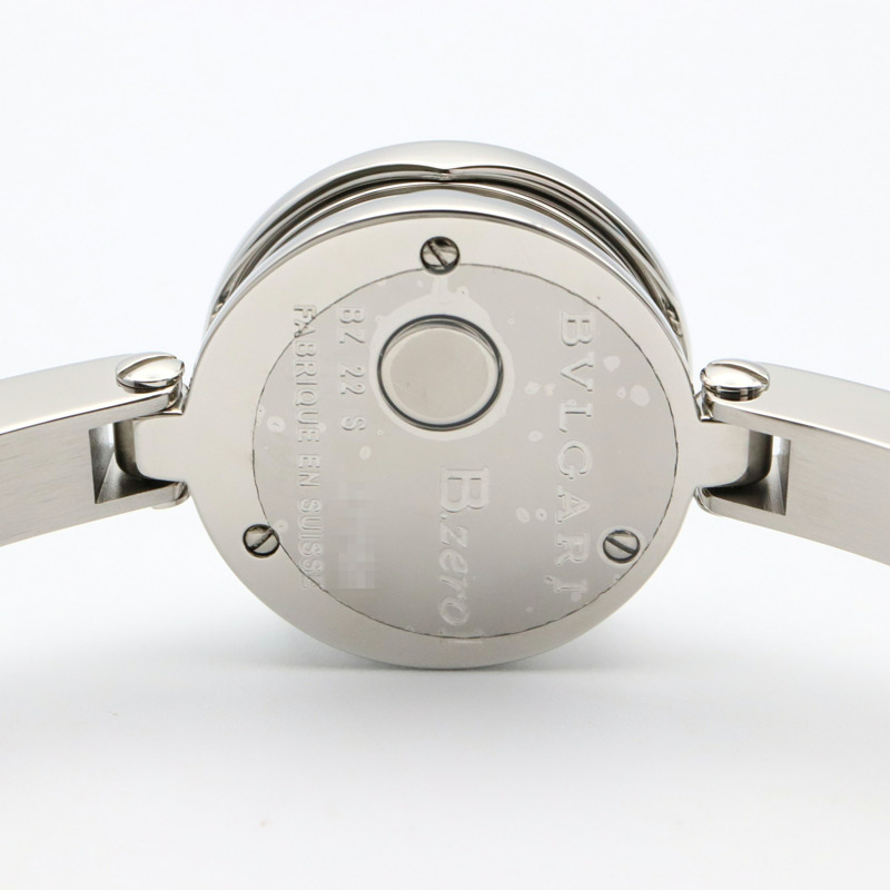 寶格麗 B-zero1 女士不鏽鋼腕錶，銀色錶殼，型號 BZ22S-5