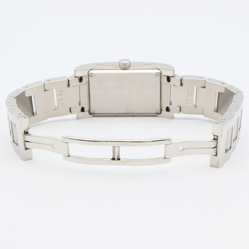 寶格麗 Rettangolo 系列不鏽鋼女士腕錶，銀色，RT39S-3