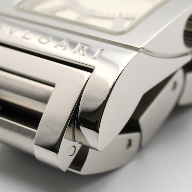 寶格麗 Rettangolo 系列不鏽鋼女士腕錶，銀色，RT39S-9