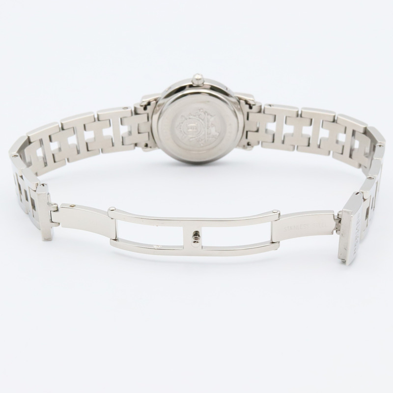 愛馬仕 Clipper 系列腕錶，不鏽鋼材質，女士款，灰色，CL4.210-3