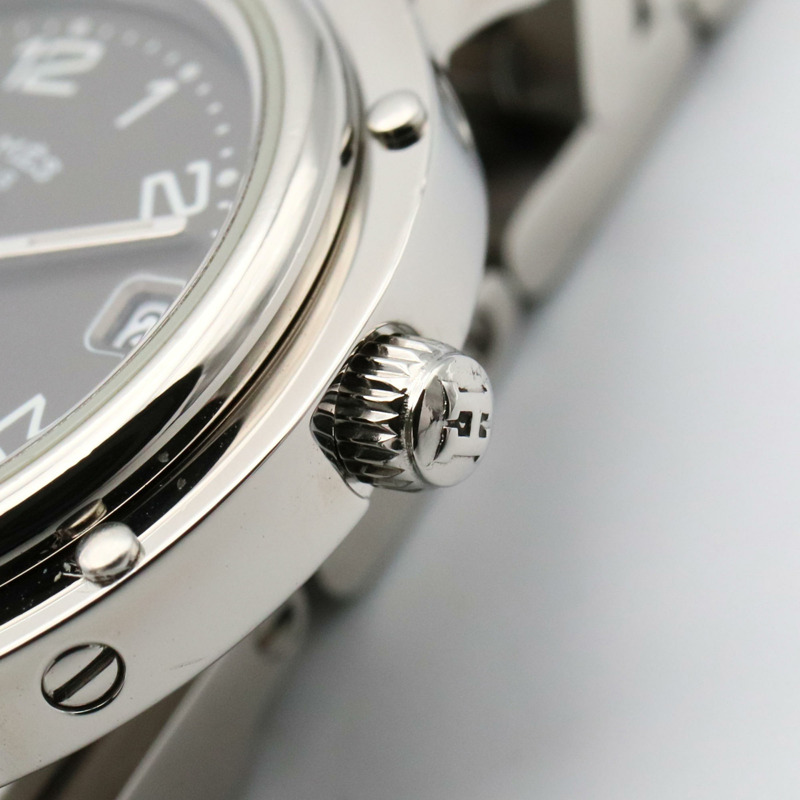 愛馬仕 Clipper 系列腕錶，不鏽鋼材質，女士款，灰色，CL4.210-5