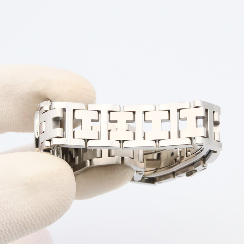 愛馬仕 Clipper 系列腕錶，不鏽鋼材質，女士款，灰色，CL4.210-7