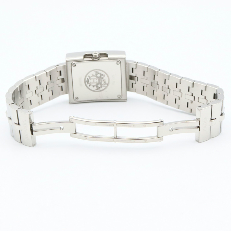 愛馬仕 BE1.110 女士白色不鏽鋼錶帶腕錶-3