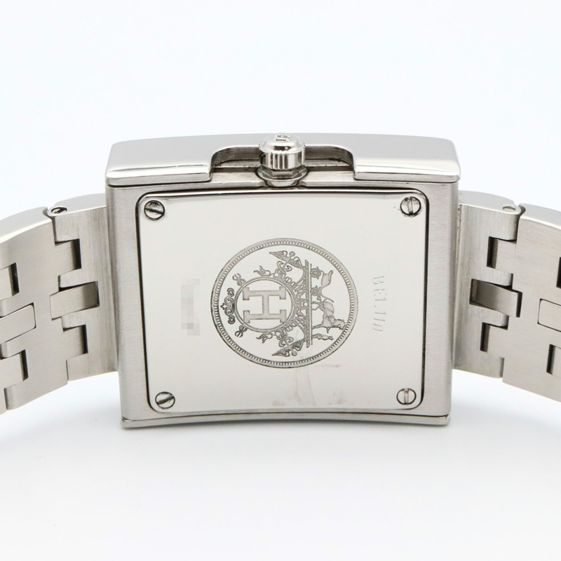 愛馬仕 BE1.110 女士白色不鏽鋼錶帶腕錶-4