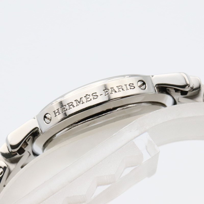 愛馬仕 Clipper 系列腕錶，不鏽鋼材質，女士款，粉紅色，CL4.210-10