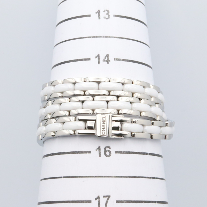 香奈兒 Premiere 三重錶鍊腕錶，精鋼、陶瓷、鑽石材質，女士款，白色，H3059-6