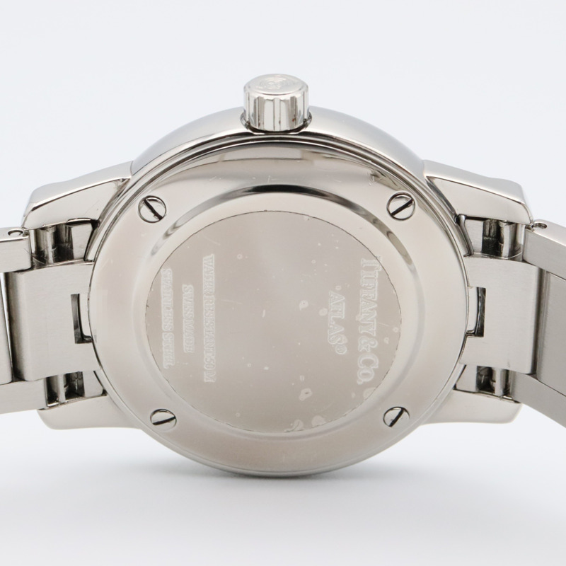 Tiffany & Co.) Atlas 女士不鏽鋼腕錶，黑色，Z1830.11.10A10A00A-4