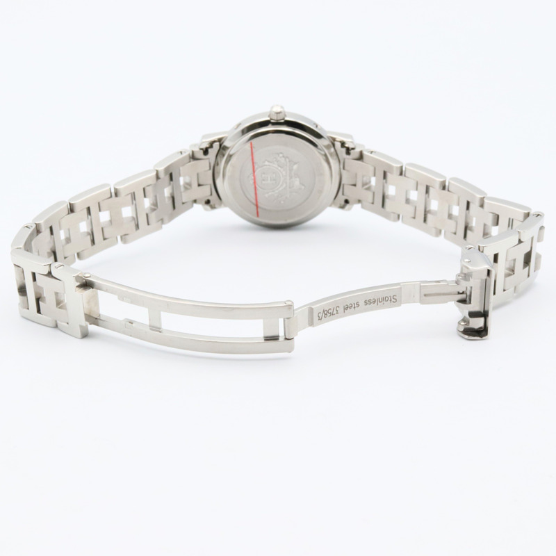 愛馬仕 Clipper 系列腕錶，不鏽鋼材質，女士款，白色，CL4.210-3