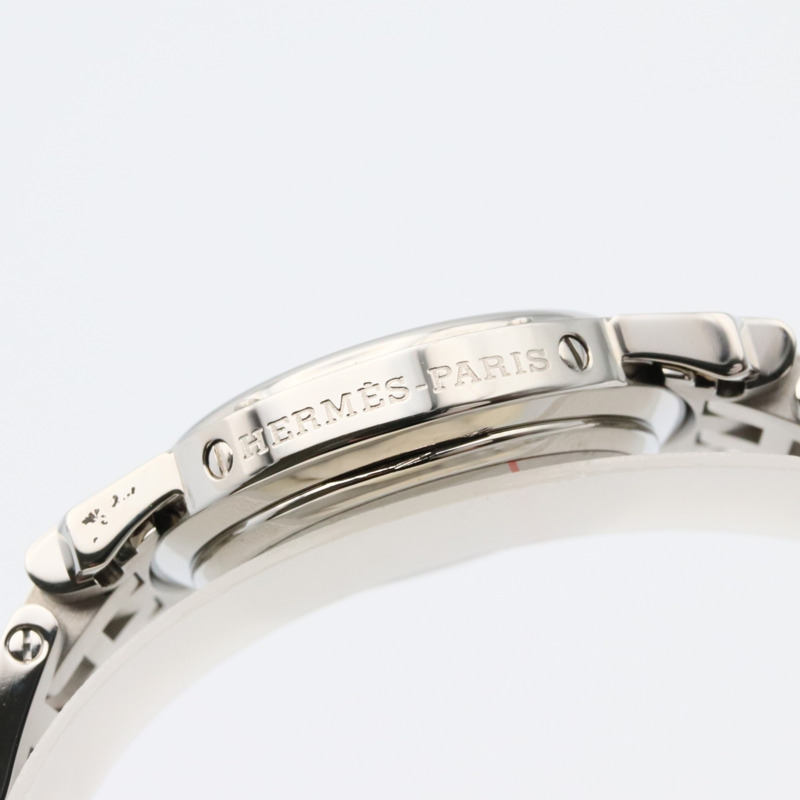 愛馬仕 Clipper 系列腕錶，不鏽鋼材質，女士款，白色，CL4.210-11