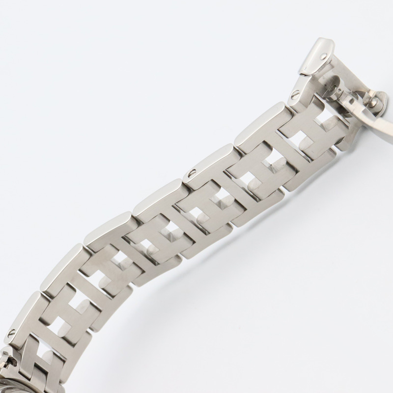 愛馬仕 Clipper 系列腕錶，不鏽鋼材質，女士款，白色，CL4.210-13