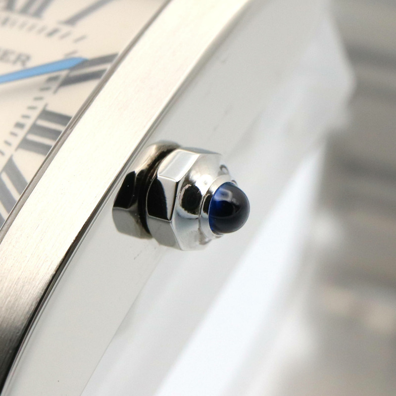 卡地亞 Tank Française SM 女士腕錶，不鏽鋼材質，銀色，型號 W51008Q3-5