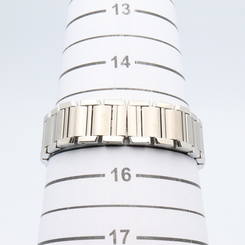 卡地亞 Tank Française SM 女士腕錶，不鏽鋼材質，銀色，型號 W51008Q3-6