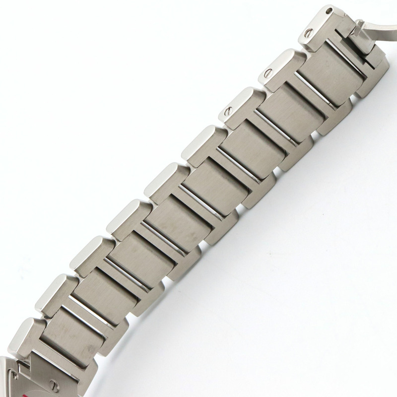 卡地亞 Tank Française SM 女士腕錶，不鏽鋼材質，銀色，型號 W51008Q3-12