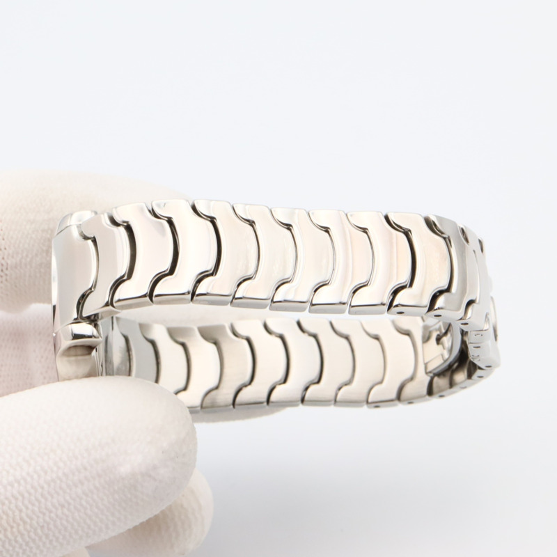 寶格麗 Solotempo 女士精鋼腕錶，黑色，ST29S-8