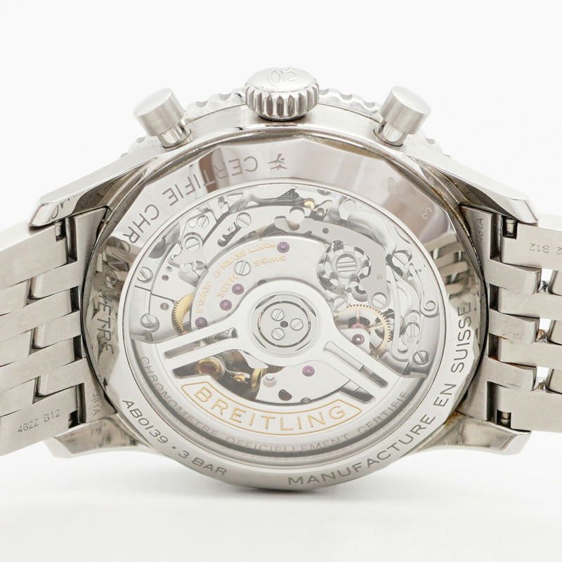 百年靈 Navitimer AB0139 綠色錶盤男士腕錶-5