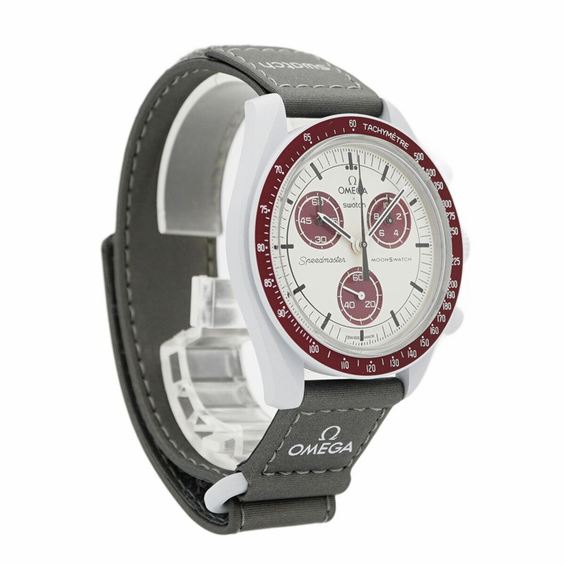 Swatch x Omega 冥王星任務 SO33M101 白色錶盤男士腕錶-3