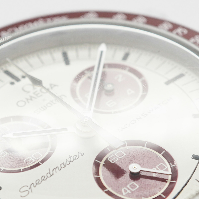 Swatch x Omega 冥王星任務 SO33M101 白色錶盤男士腕錶-6