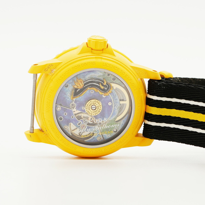 Swatch x Blancpain 太平洋系列 SO35P100 白色錶盤男士腕錶-4