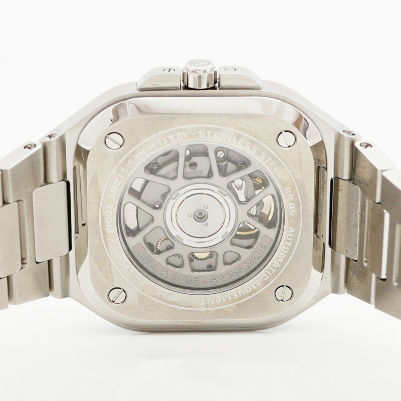 Bell & Ross BR05 鑲鑽黑色錶盤男士腕錶-5