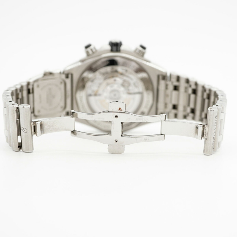 百年靈超級計時腕錶 AB0136 黑色錶盤男錶-4