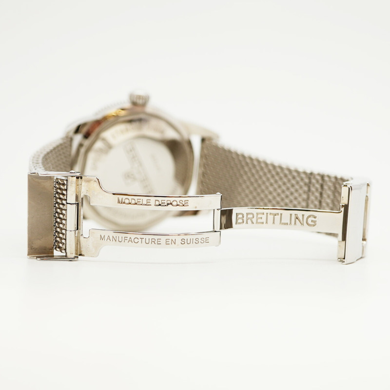 百年靈超級海洋系列 A17320 藍色錶盤男士腕錶-4